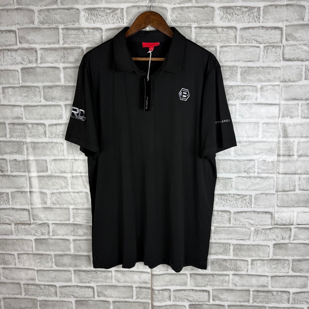 Redvanly Bettinardi Roll Control Golf Polo Shirt Mens XL Black Performance Short